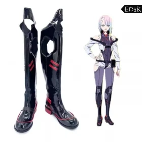 Cyberpunk: Edgerunners : Lucyna Kushinada | PU High Heel Boots Women's Cosplay Shoes