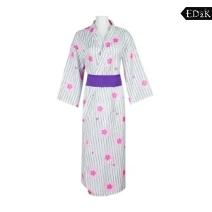 Demon Slayer: kimetsu no Yaiba: Kanroji Mitsuri | Purple Kimono Cosplay Costume Set