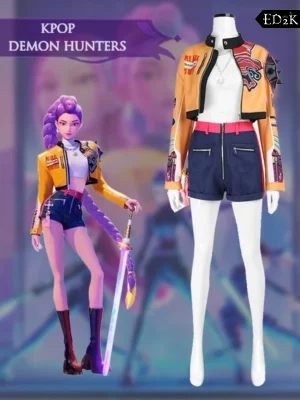 Alternative view of K-Pop: Demon Hunters Rumi & Mira & Zoey | Uniform Cosplay Costume Set