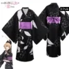 My Dress Up Darling: Marin Kitagawa | Traditional Black and Purple Patterned Kimono Cosplay Costume