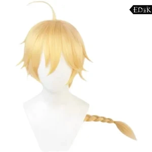 Genshin Impact: Aether | Brown Traveler Outfit Cosplay Costume Set