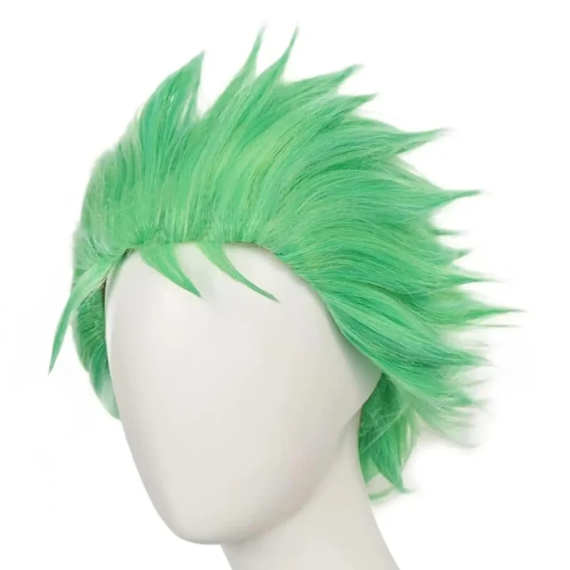 One Piece: Roronoa Zoro | Light Grass Green Short Wig Cosplay Wig