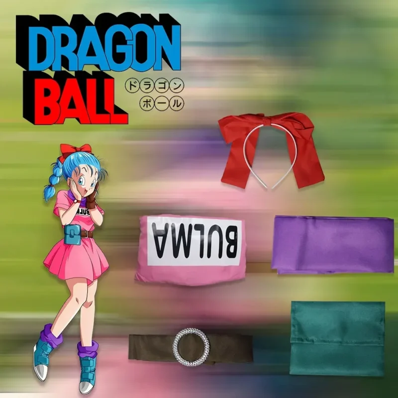 Alternative view of Dragon Ball Z: Bulma | Pink Dress Cosplay Costume