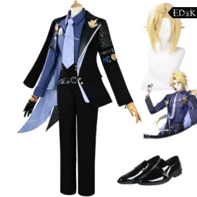 Zenless Zone Zero: Hugo Vlad | Black Business Suit Cosplay Costume Set