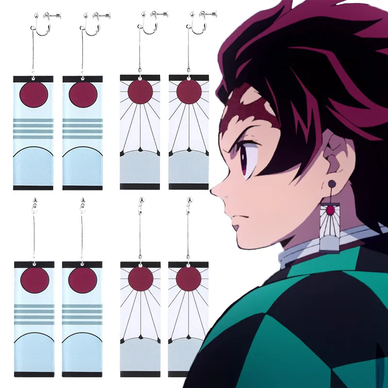 Demon Slayer: Kimetsu no Yaiba: Kamado Tanjirou | Drop Earrings Jewelry Cosplay