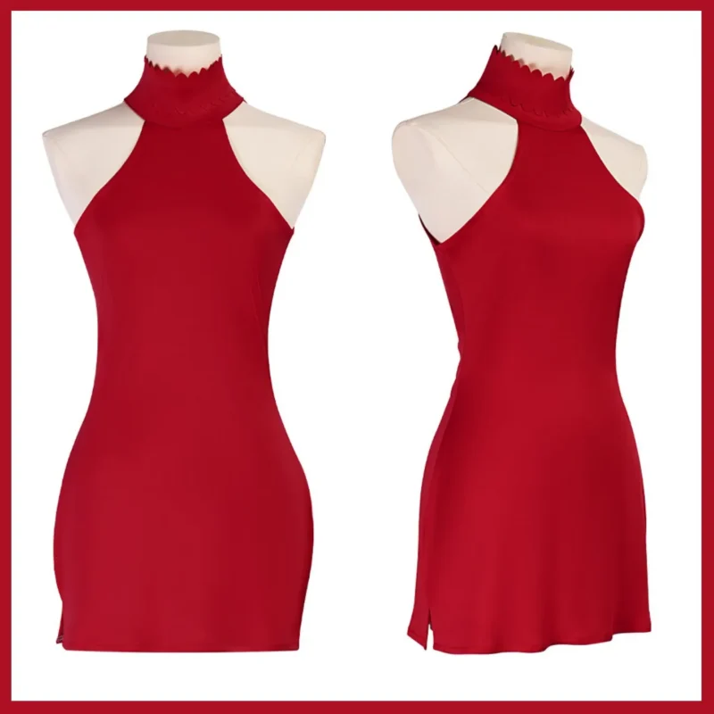 Alternative view of One Piece: Nami | Red Dress Cosplay Costume
