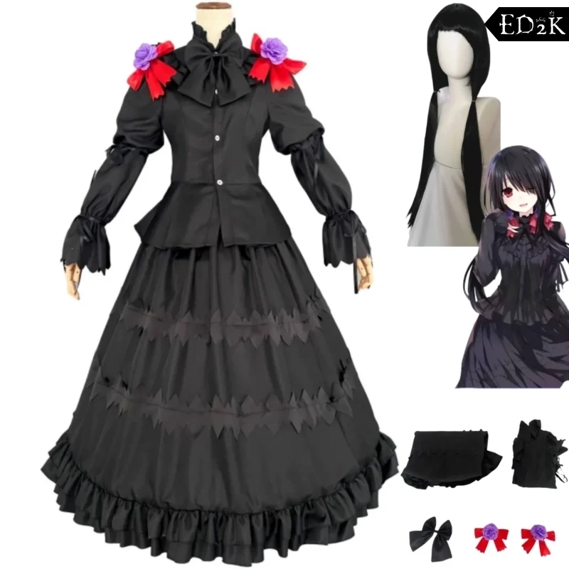 Date A Live: Tokisaki Kurumi (Nightmare Form) | Gothic Dress Cosplay Costume Set