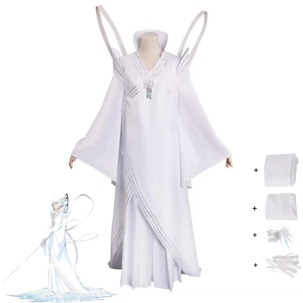 Bleach: Kuchiki Rukia | White Captain Uniform Cosplay Costume