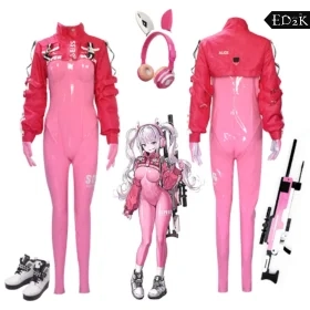 Goddess of Victory: NIKKE: Alice | Pink Uniform Cosplay Costume Set