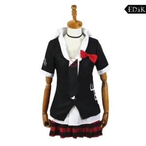Danganronpa: Junko Enoshima | Red and Black Monokuma Cafe Uniform Cosplay Costume