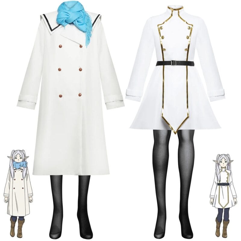 Frieren: Beyond Journey's End: Frieren | White Cosplay Costume Set