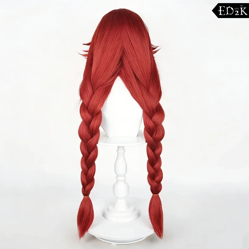 GACHIAKUTA: Li Glaze | Red Braided Heat-Resistant Wig Cosplay