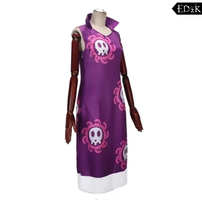 One Piece: Boa Hancock | Purple Snake-themed Dress Cosplay Costume Set