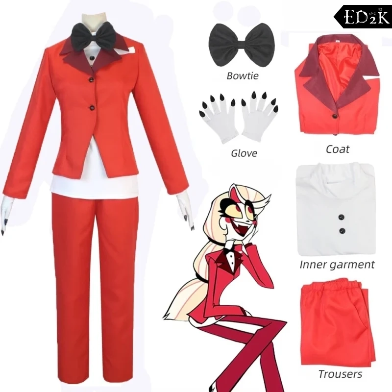 Hazbin Hotel: Charlie Morningstar | Red Suit Cosplay Costume