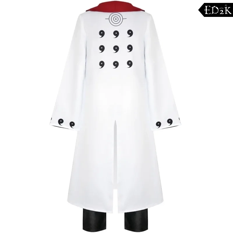 Naruto: Uchiha Madara | White Coat Cosplay Costume Set
