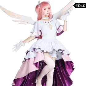 Puella Magi Madoka Magica: Madoka Kaname | White Uniform Cosplay Costume Set