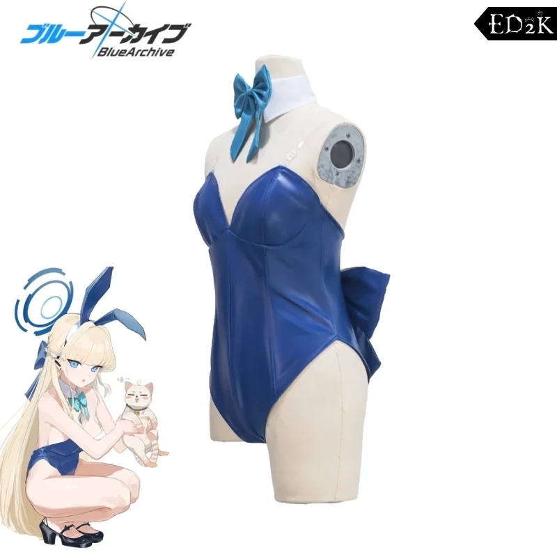 Alternative view of Blue Archive: Asuma Toki | Blue Bunny Girl Cosplay Costume for Women