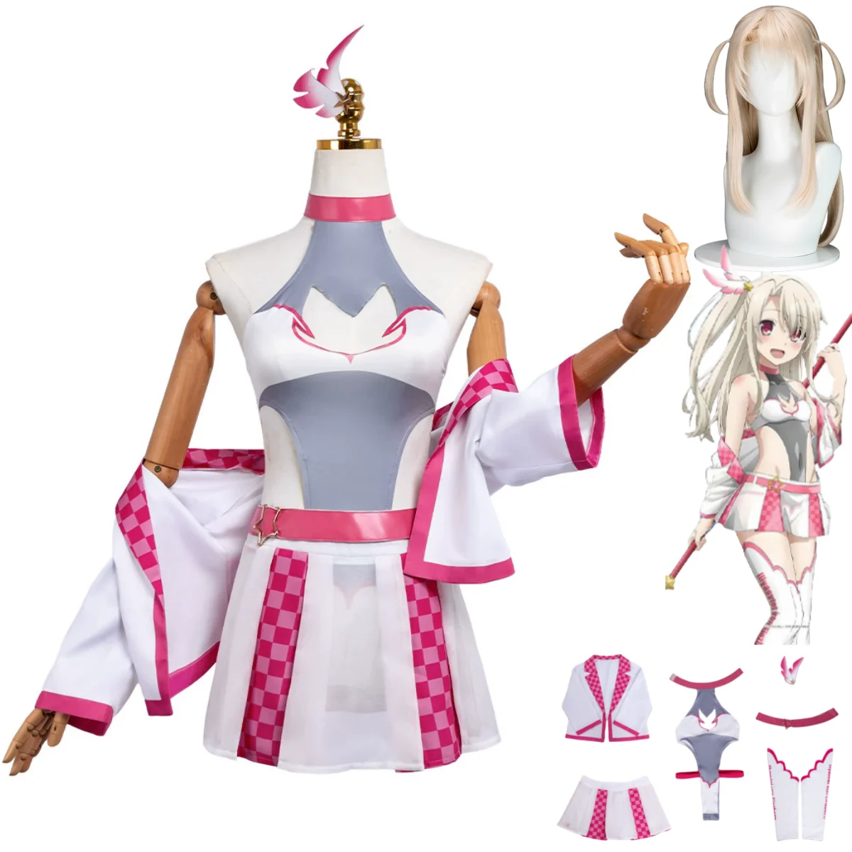 Fate/kaleid liner: Illyasviel von Einzbern‌ | Racing Suit Cosplay Costume Set