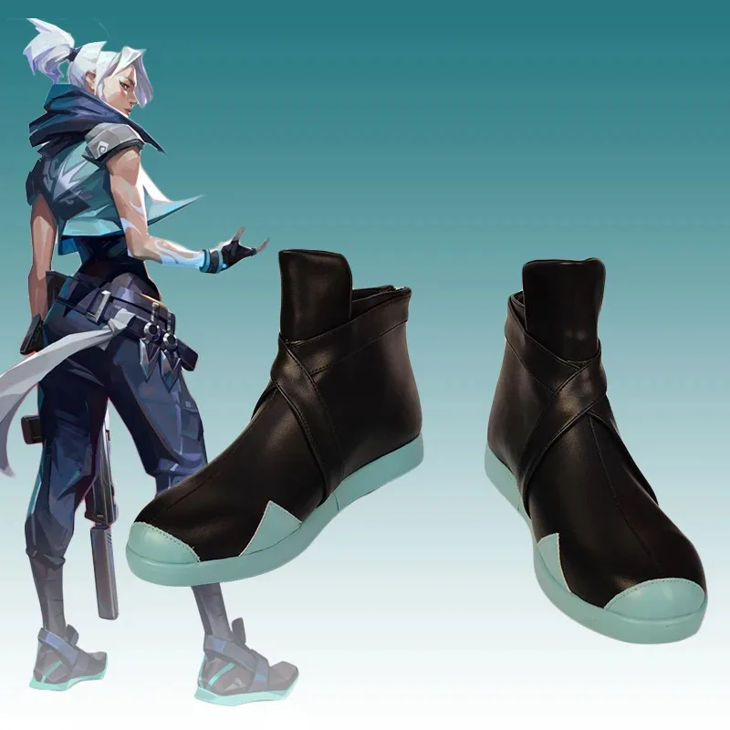 Valorant: Jett | Black Cosplay Boots