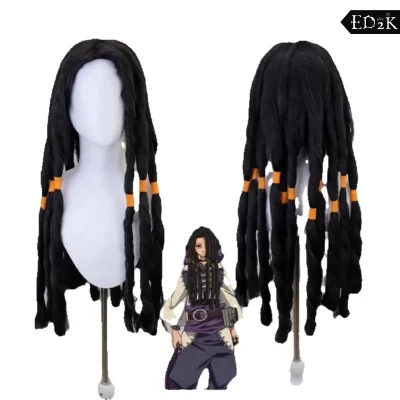 Gachiakuta: Jabba Wongar | Black Heat-Resistant Synthetic Wig Cosplay