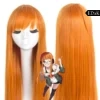 Persona 5: Futaba Sakura | Orange Long Straight Hair Cosplay Wig