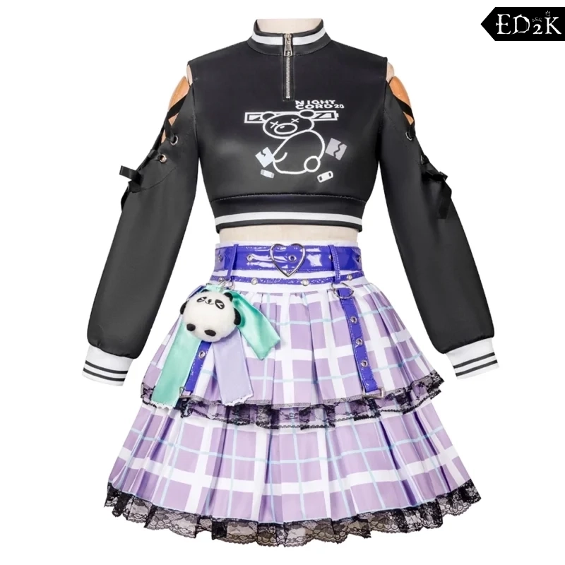 Alternative view of Project Sekai: SHINONOME ENA | Black Stage Uniform Costume Cosplay
