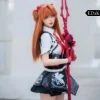 Neon Genesis Evangelion X Honkai Impact 3rd: Asuka Langley Soryu | White Uniform Cosplay Costume Set
