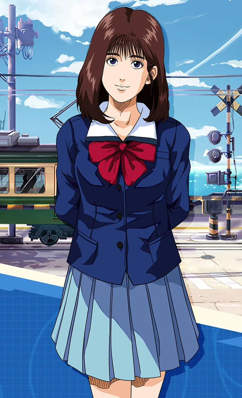 Alternative view of Slam Dunk: Haruko Akagi | Blue School Uniform Costume Set Cosplay