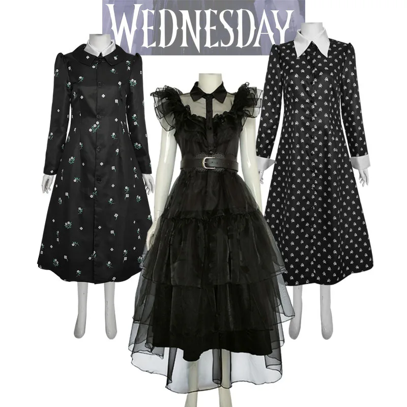 Alternative view of Wednesday: Goody Addams | Black Uniform Cosplay Costume Set