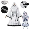 Magical Girl Witch Trial: Hikami Meruru | White Lace Dress Cosplay Costume