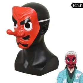 Demon Slayer: Tengen Uzui | Red Tengu Mask Cosplay Accessory