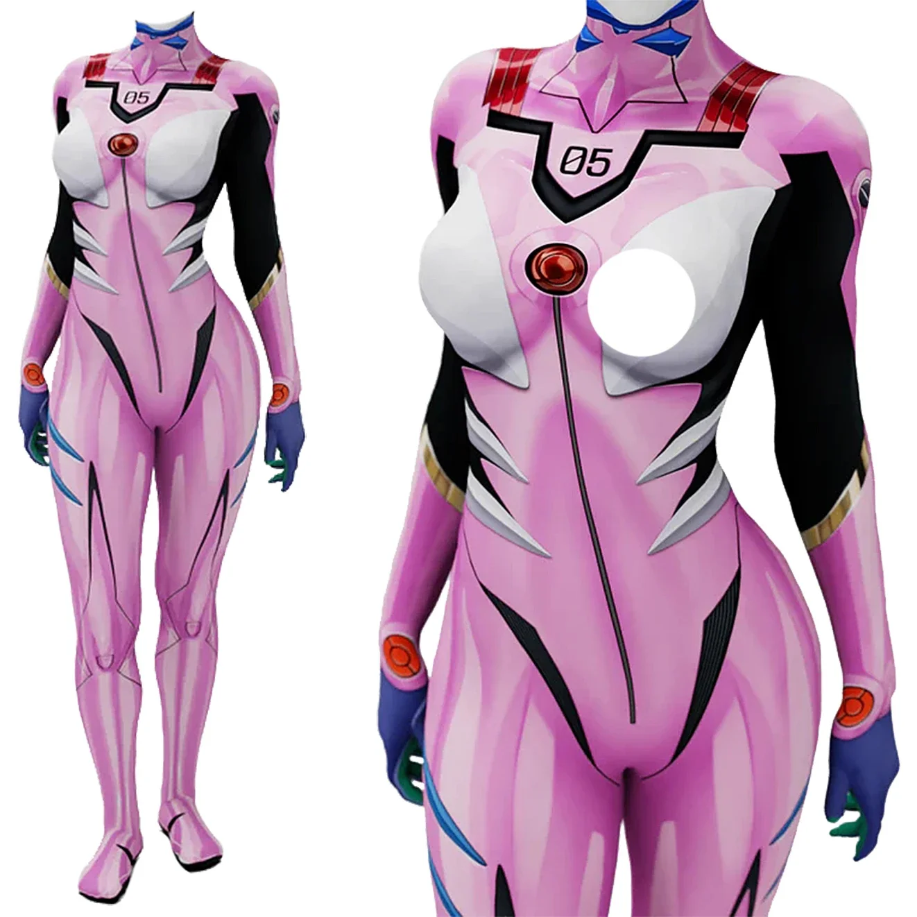 Neon Genesis Evangelion: Mari Makinami Illustrious | Unit-05 Pilot Suit Cosplay Costume