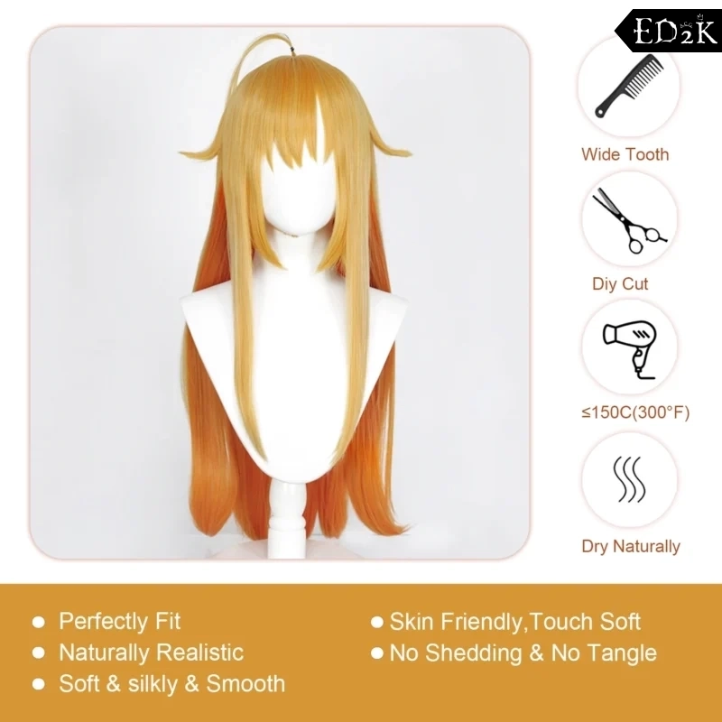 My Deer Friend Nokotan: Shikanoko Nokonoko | Yellow Long Synthetic Wig Cosplay