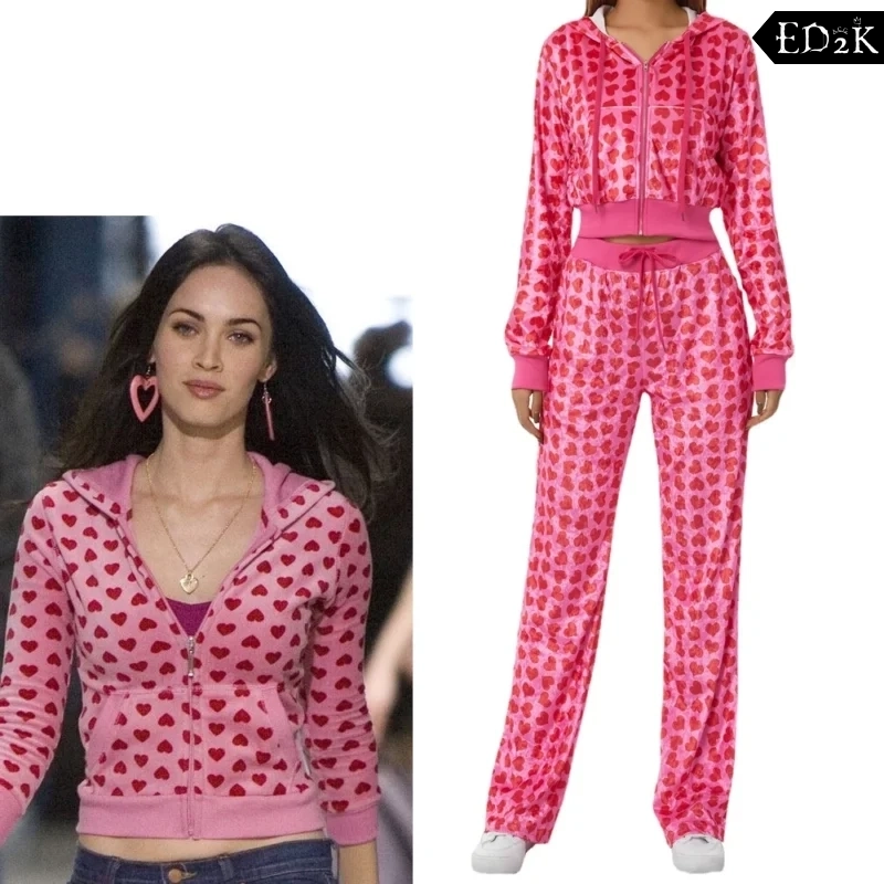 Jennifer's Body: Jennifer Check | Pink Heart Graphic Hoodie Costume Cosplay