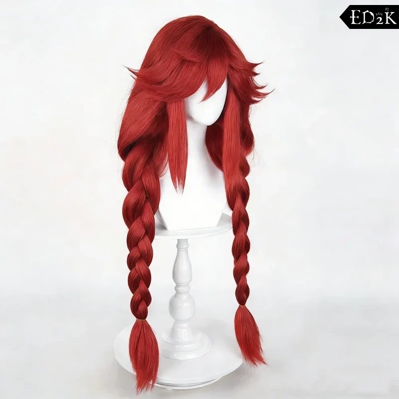 GACHIAKUTA: Li Glaze | Red Braided Heat-Resistant Wig Cosplay