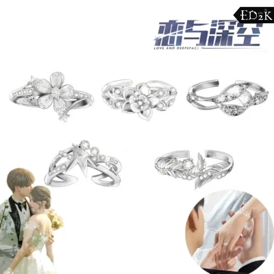 Love and Deepspace: Qi Yu | Couple Ring Set for Cosplay