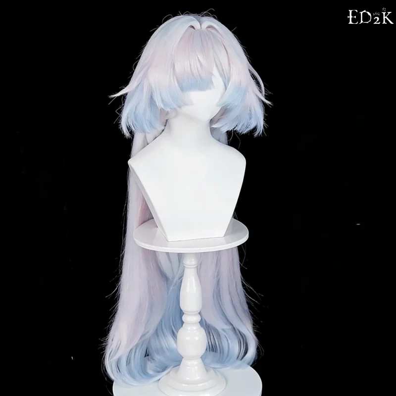Wuthering Waves: MORNYE | Generic Silver Blue Gradient Long Synthetic Wig Cosplay