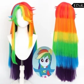 My Little Pony: Rainbow Dash | Long Rainbow Synthetic Wig Cosplay
