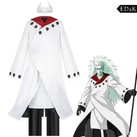Naruto: Uchiha Madara | White Coat Cosplay Costume Set