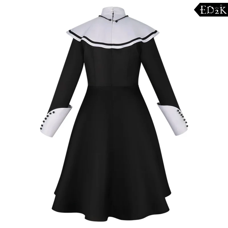 Project Sekai: SHINONOME ENA And AKIYAMA MIZUKI And YOISAKI KANADE And Asahina Mafuyu | Black Nun Habit Costume Cosplay