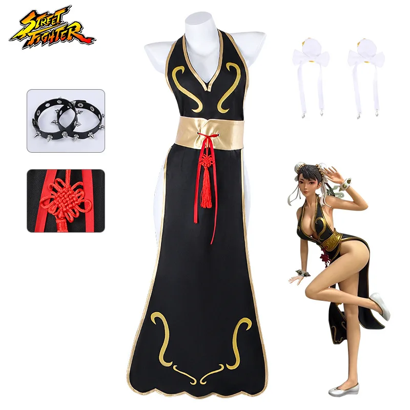 Alternative view of Street Fighter: Chun-Li | Qipao Cosplay Costume