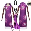 One Piece: Boa Hancock | Purple Snake-themed Dress Cosplay Costume Set