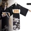 Silent Hill f: Junko Kiritani | Black Traditional Kimono Costume for Cosplay Events