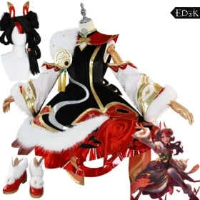 League of Legends: Gwen | Hallowed Seamstress Halloween Cosplay Costume Set