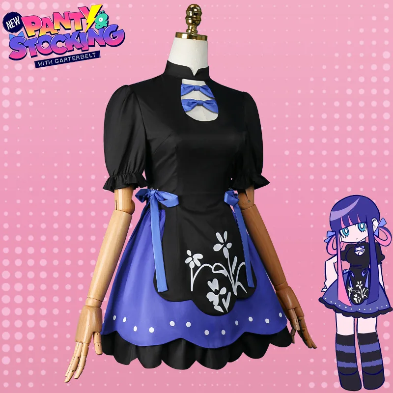 Alternative view of Panty & Stocking with Garterbelt: Anarchy Stocking | Gothic Lolita Dress Cosplay Costume Set