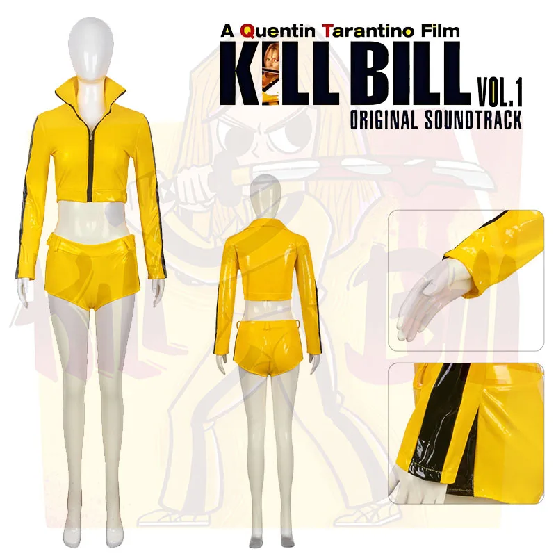 Kill Bill: The Bride | Yellow Jumpsuit Cosplay Costume