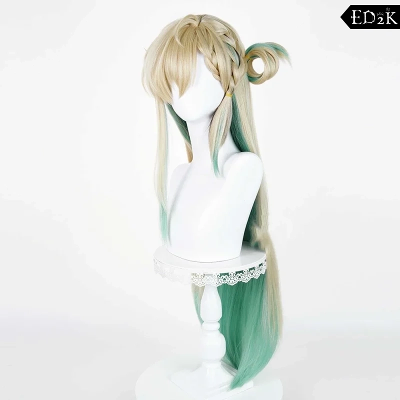 Wuthering Waves: LYNAE | Gold Green Gradient Long Heat-Resistant Synthetic Wig Cosplay