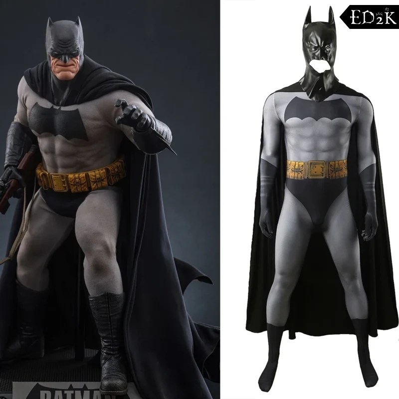 Detective Comics: Bruce Wayne(Batman) | Black Bodysuit Cosplay Costume Set