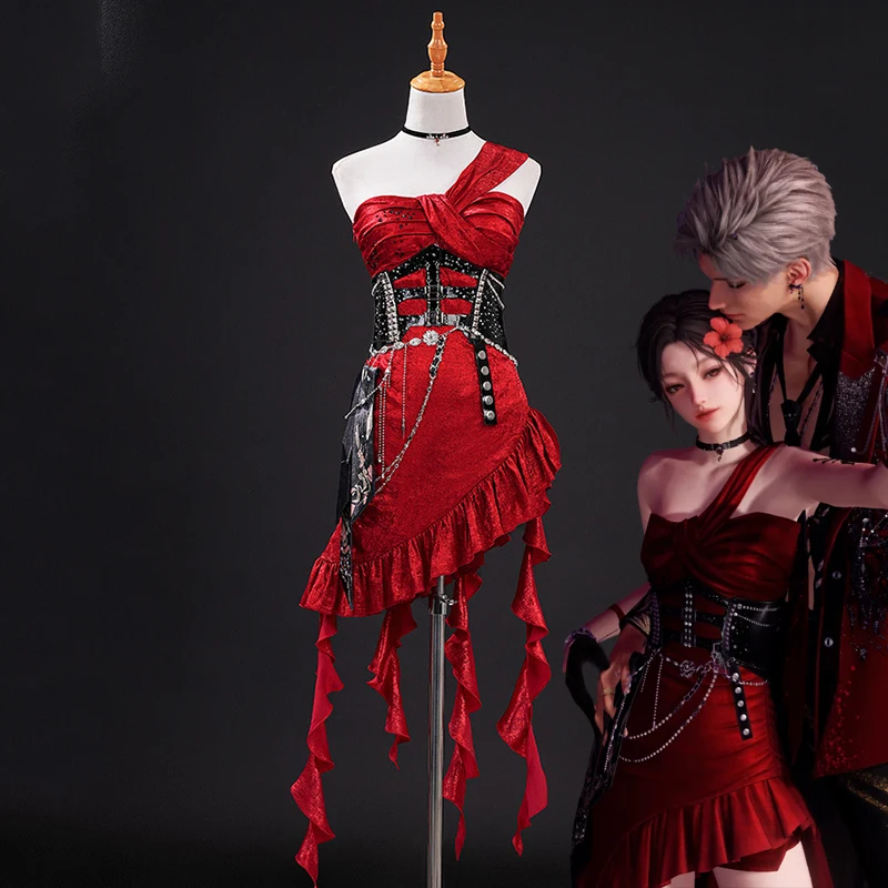 Love and Deepspace: Xavier | Red Dress Costume Cosplay