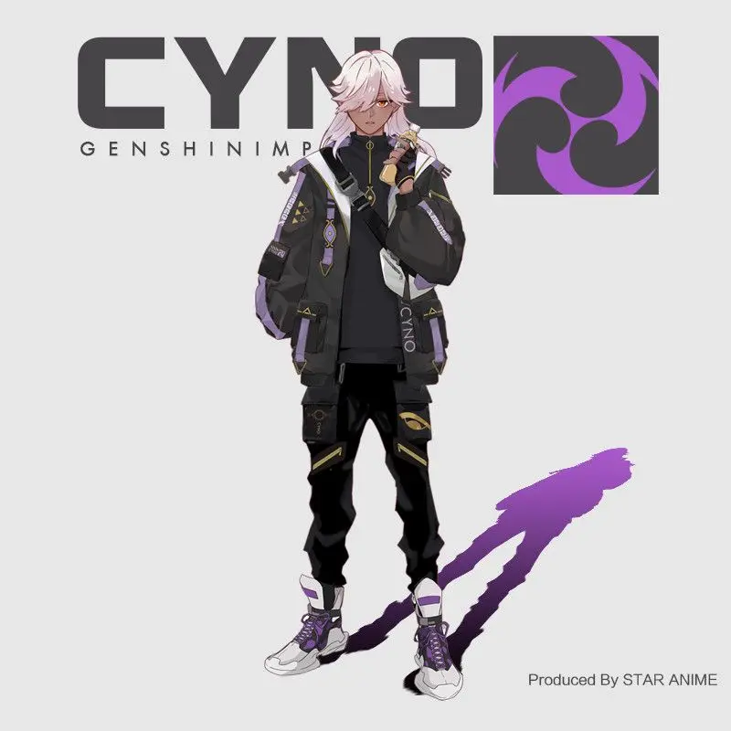 Alternative view of Genshin Impact: Wanderer And Tighnari And Cyno | Casual Hoodie Costume Cosplay